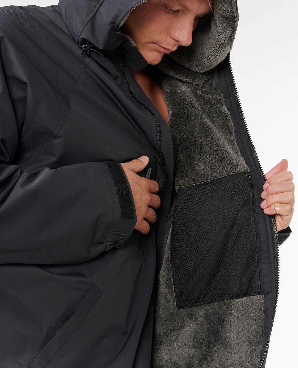 Rip Curl Surf Series Poncho invernale Black/White