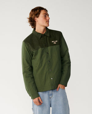 Rip Curl Classic Surf Cord Puffer Giacca Dark Olive