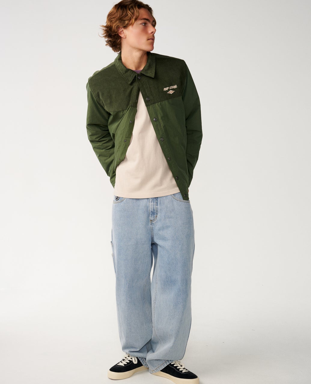 Rip Curl Classic Surf Cord Puffer Giacca Dark Olive
