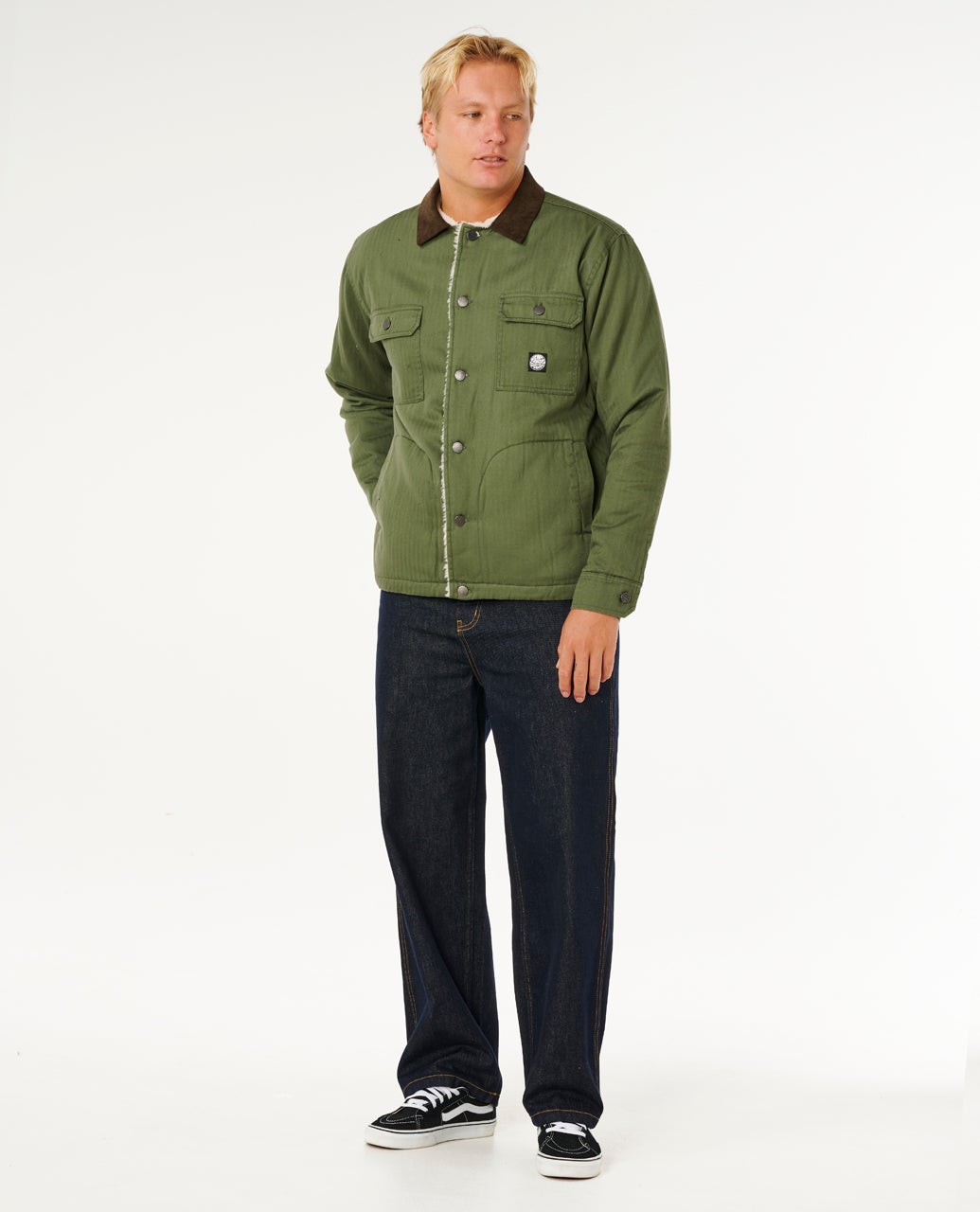 Rip Curl Premium Surf Sherpa Giacca Dark Olive