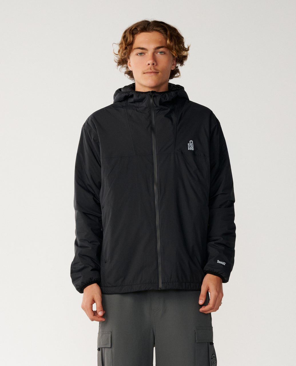 Rip Curl Search Series Packable Puffer Giacca Black