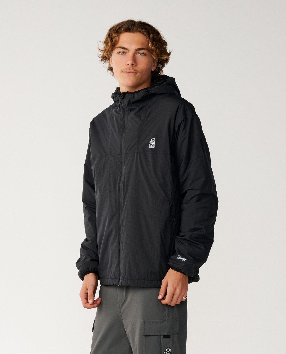 Rip Curl Search Series Packable Puffer Giacca Black
