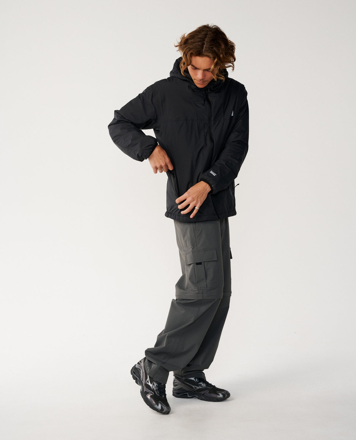 Rip Curl Search Series Packable Puffer Giacca Black