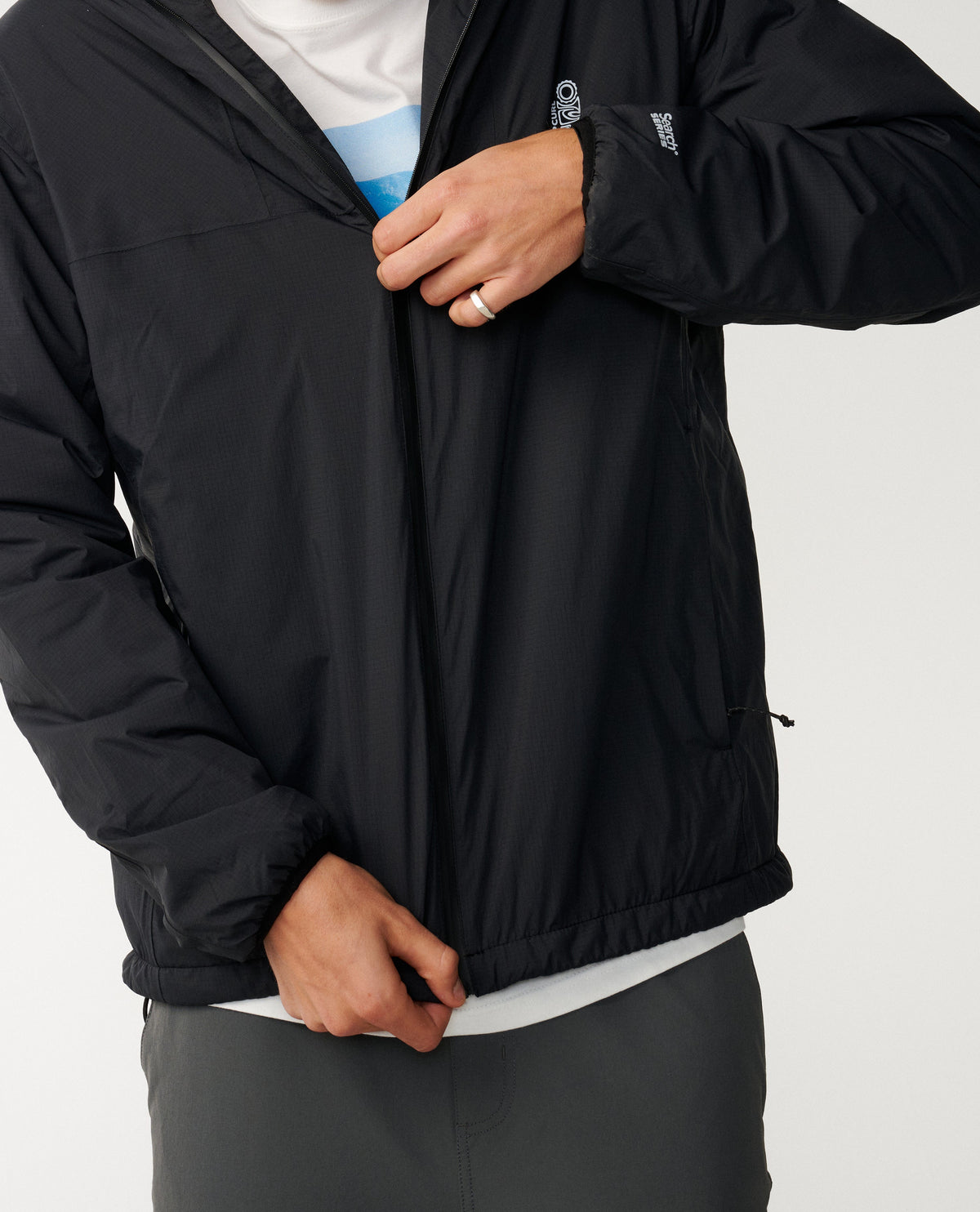 Rip Curl Search Series Packable Puffer Giacca Black