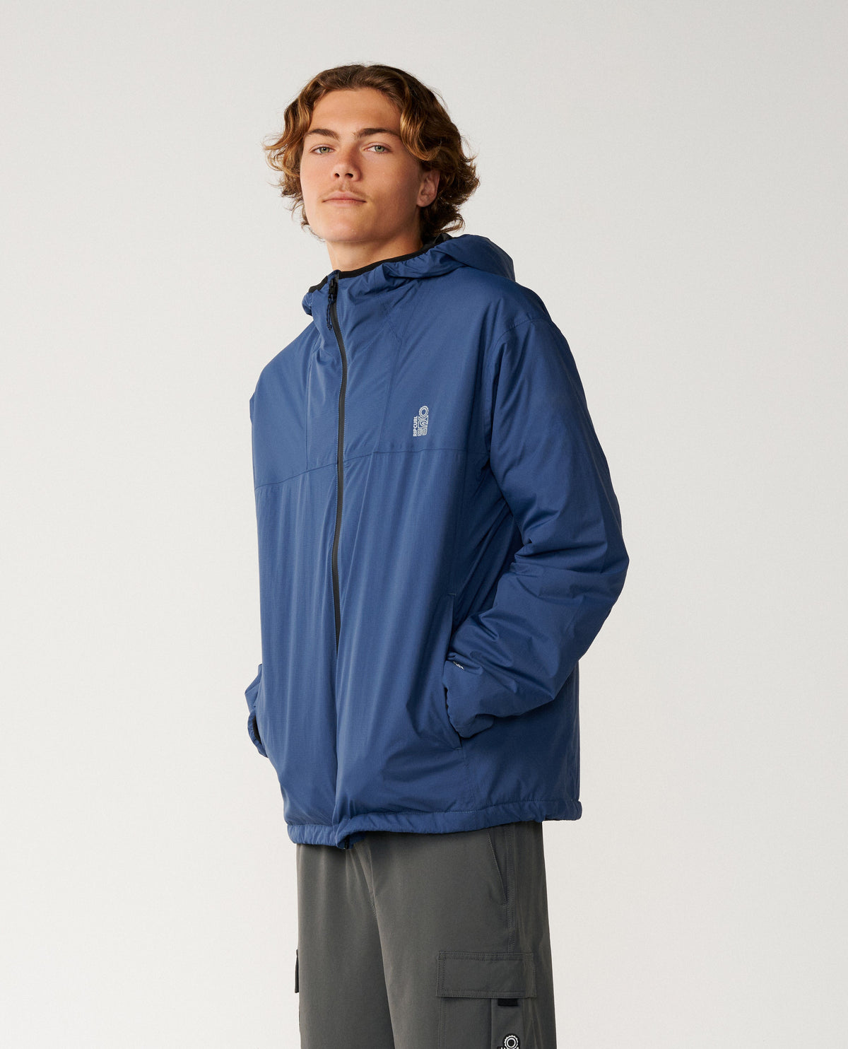 Rip Curl Search Series Packable Puffer Giacca Light Navy