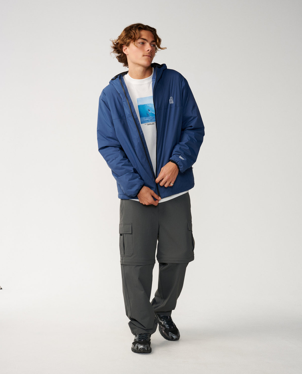 Rip Curl Search Series Packable Puffer Giacca Light Navy