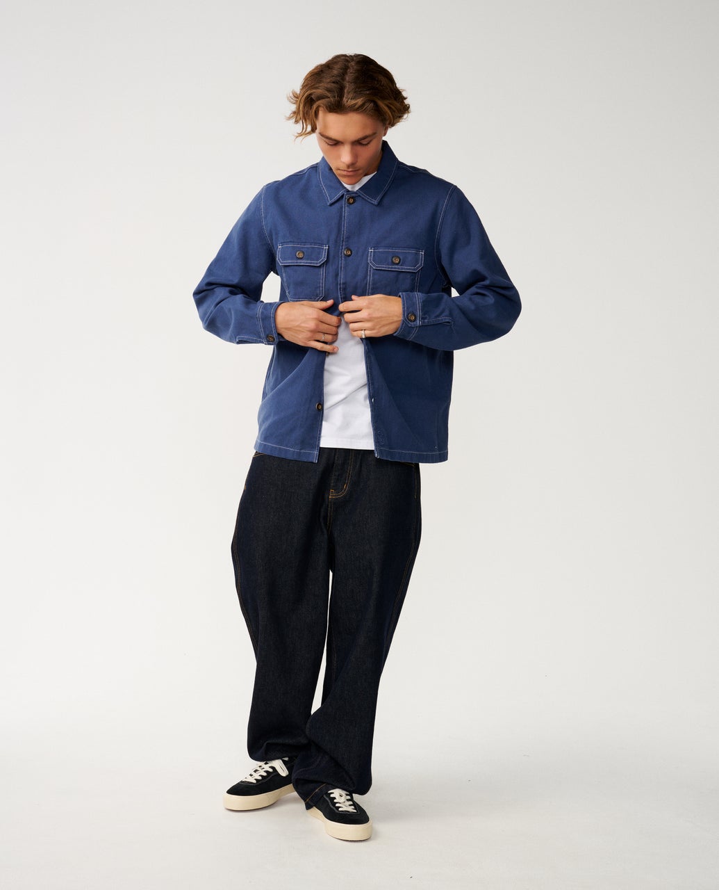 Rip Curl Premium Surf Anyday Overcamicia Light Navy