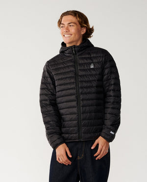 Rip Curl Search Series Puffer DWR Giacca con cappuccio Black