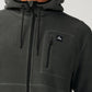 Rip Curl Departed Felpa con zip in pile polare Charcoal Grey