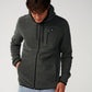 Rip Curl Departed Felpa con zip in pile polare Charcoal Grey