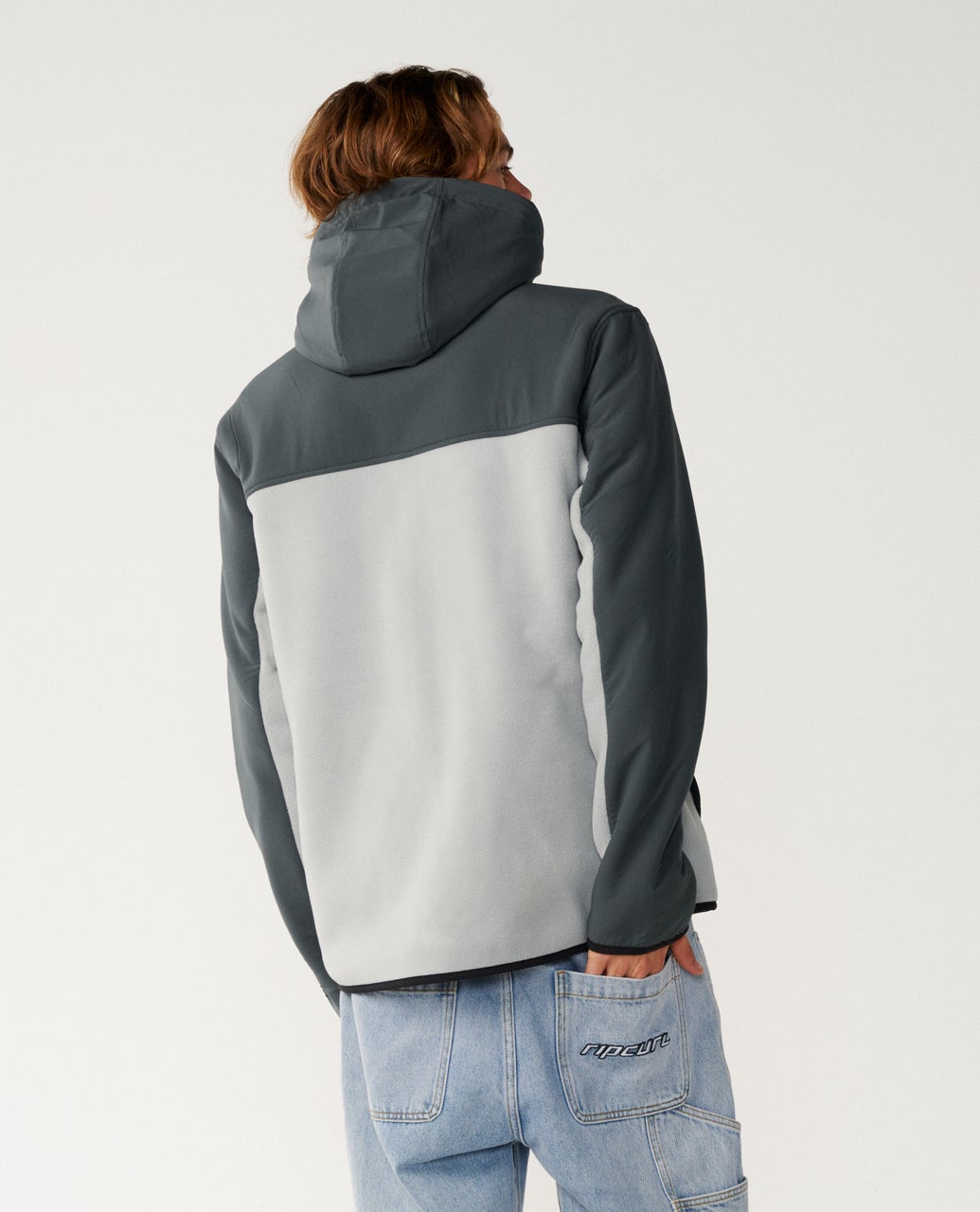 Rip Curl Anti Series Search Panelled Felpa con zip Charcoal Grey