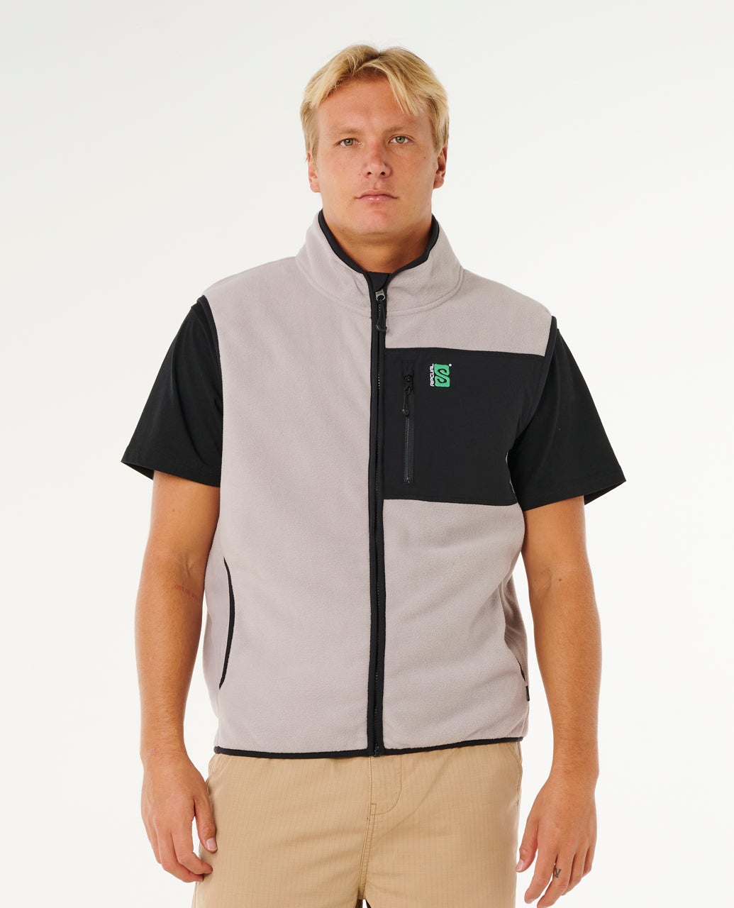 Rip Curl Search Gilet in pile polare con zip Stone