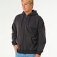 Rip Curl Surf Puff Felpa con cappuccio e zip Washed Black