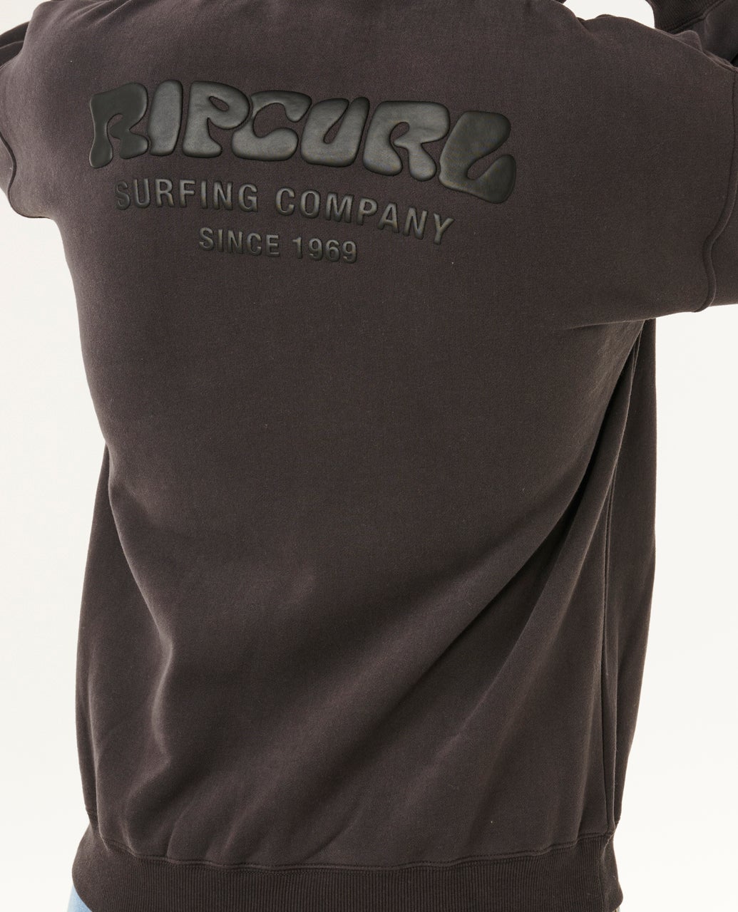 Rip Curl Surf Puff Felpa con cappuccio e zip Washed Black