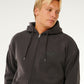 Rip Curl Surf Puff Felpa con cappuccio e zip Washed Black
