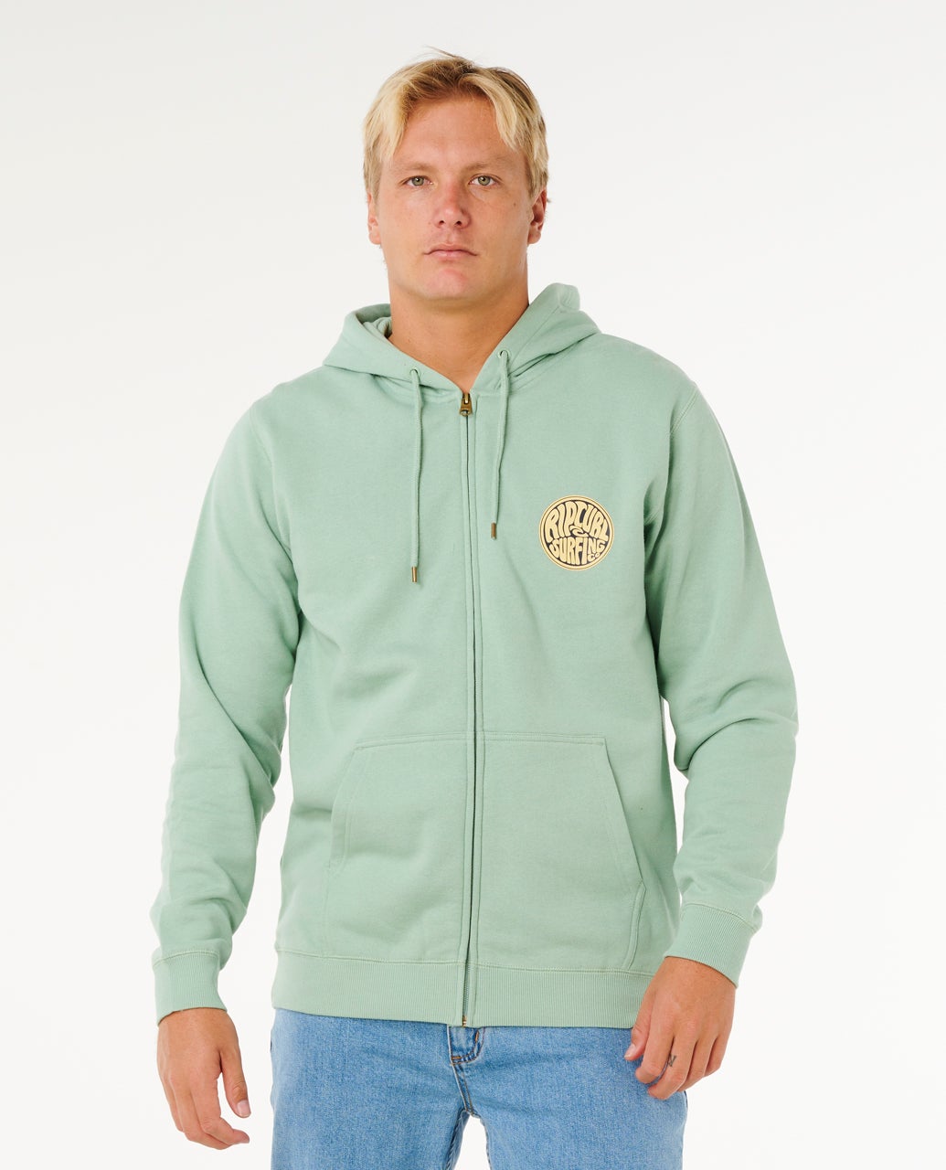 Rip Curl Streamline Felpa con cappuccio e zip Aloe