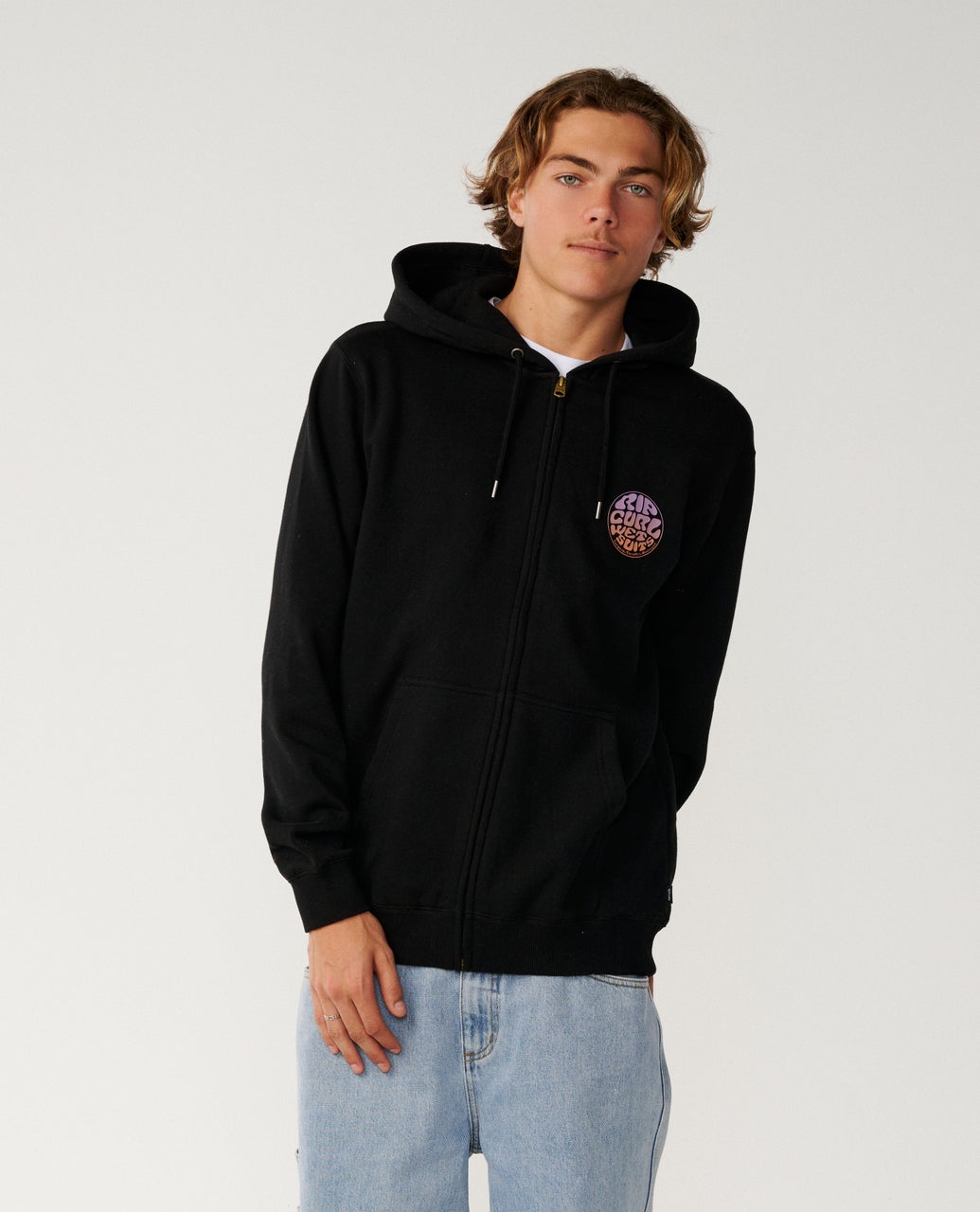 Rip Curl Wettie Passage Icon Felpa con zip (girocollo) Black