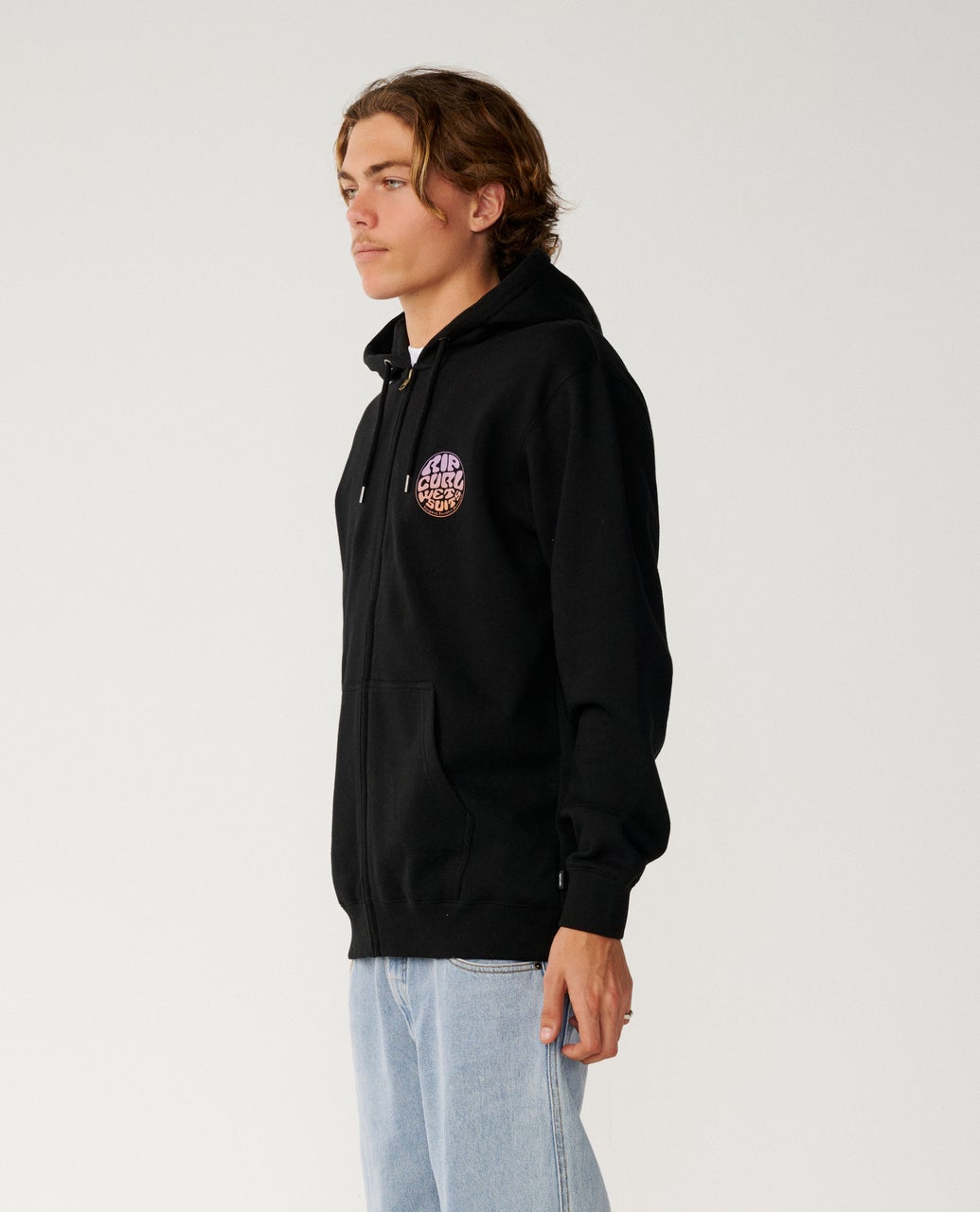 Rip Curl Wettie Passage Icon Felpa con zip (girocollo) Black