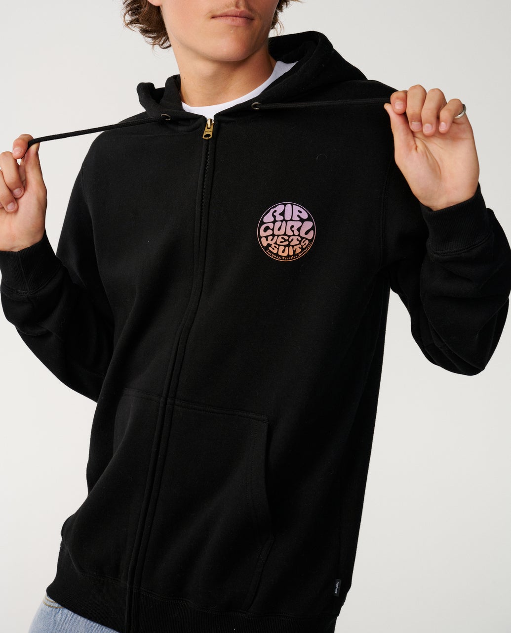 Rip Curl Wettie Passage Icon Felpa con zip (girocollo) Black