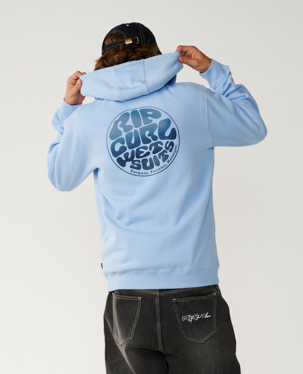 Rip Curl Wettie Passage Icon Felpa con zip (girocollo) Blue Bell