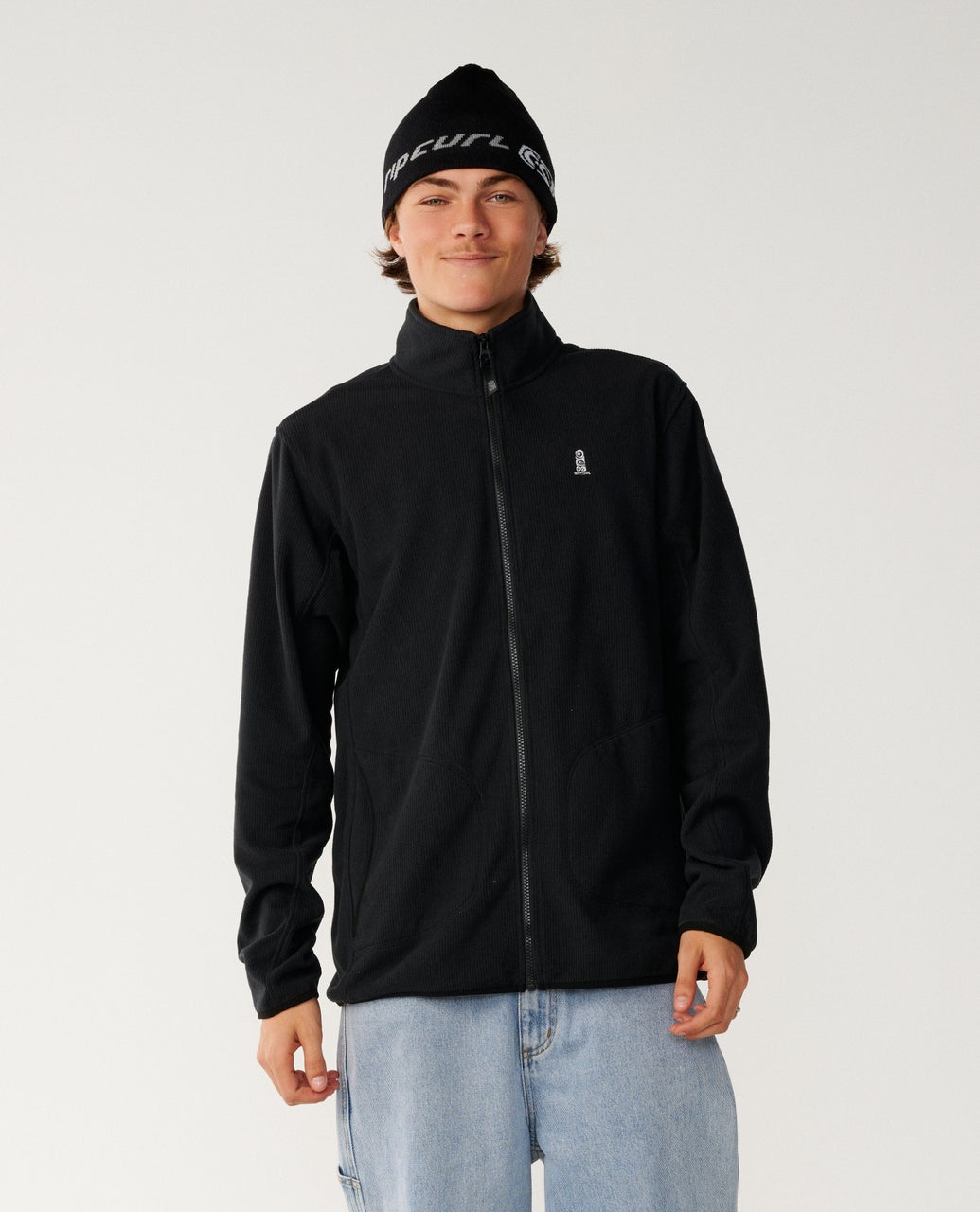 Rip Curl Search Series Polar Felpa con zip (girocollo) Black