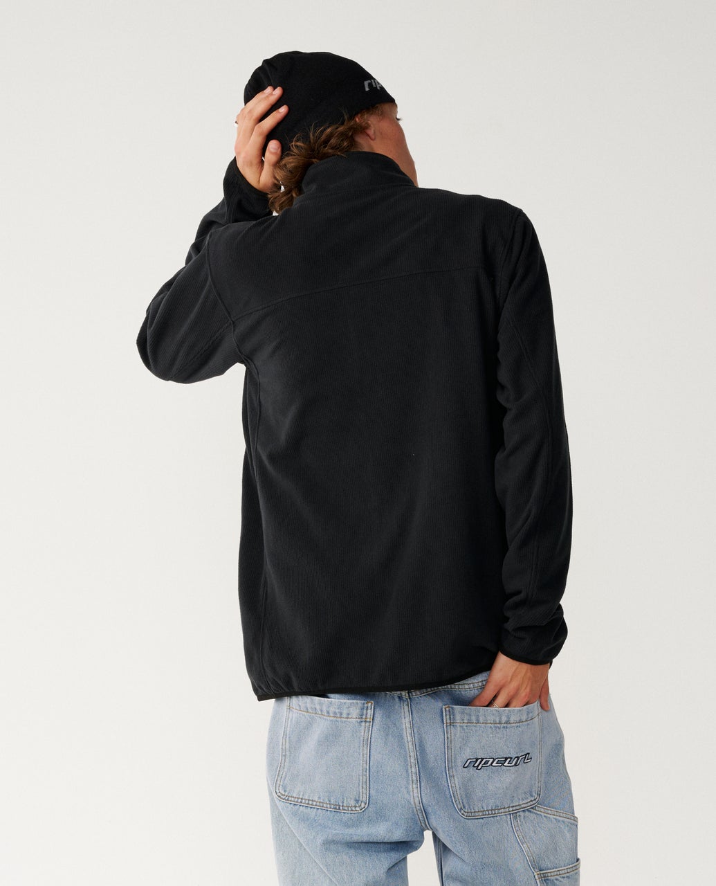 Rip Curl Search Series Polar Felpa con zip (girocollo) Black