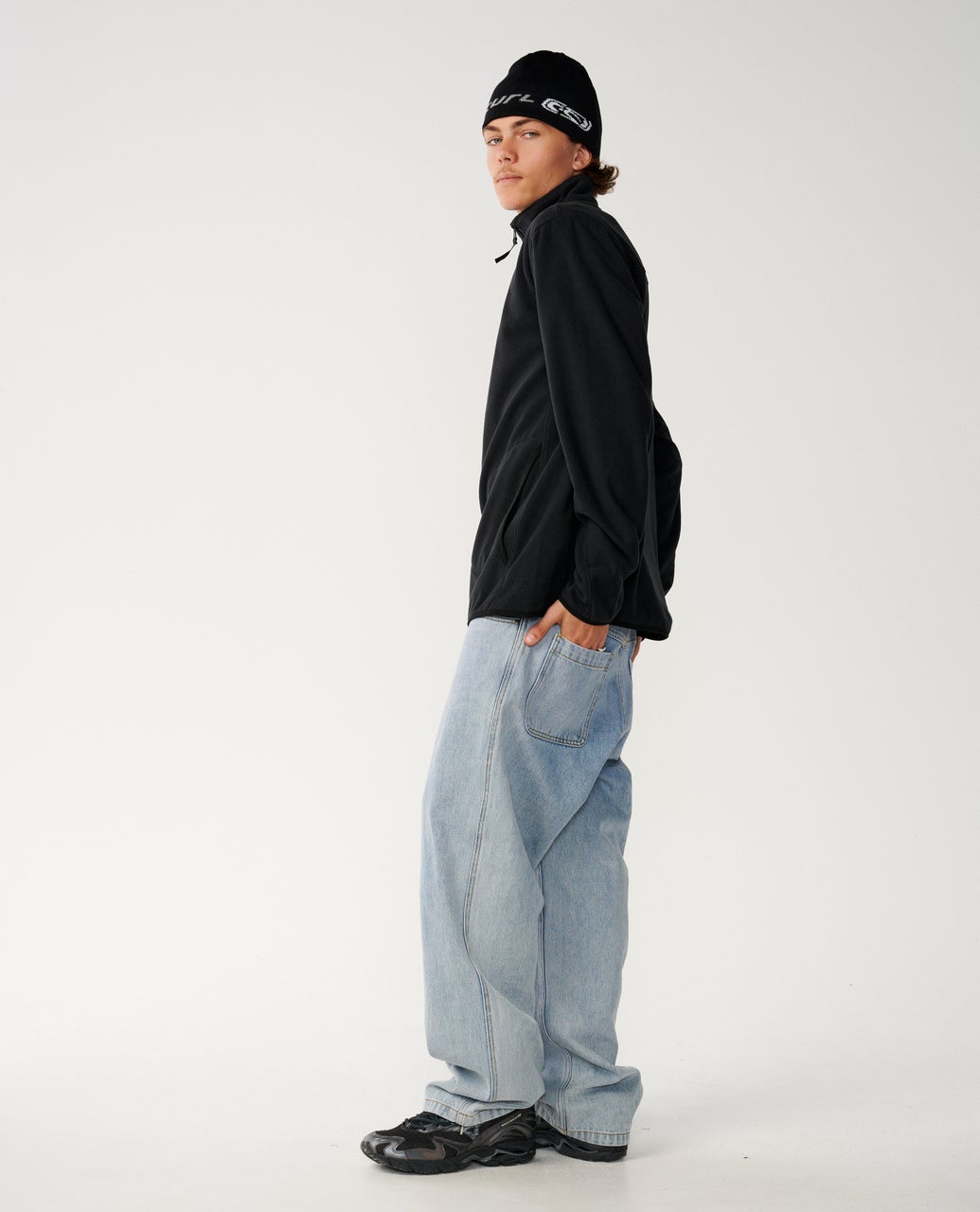 Rip Curl Search Series Polar Felpa con zip (girocollo) Black
