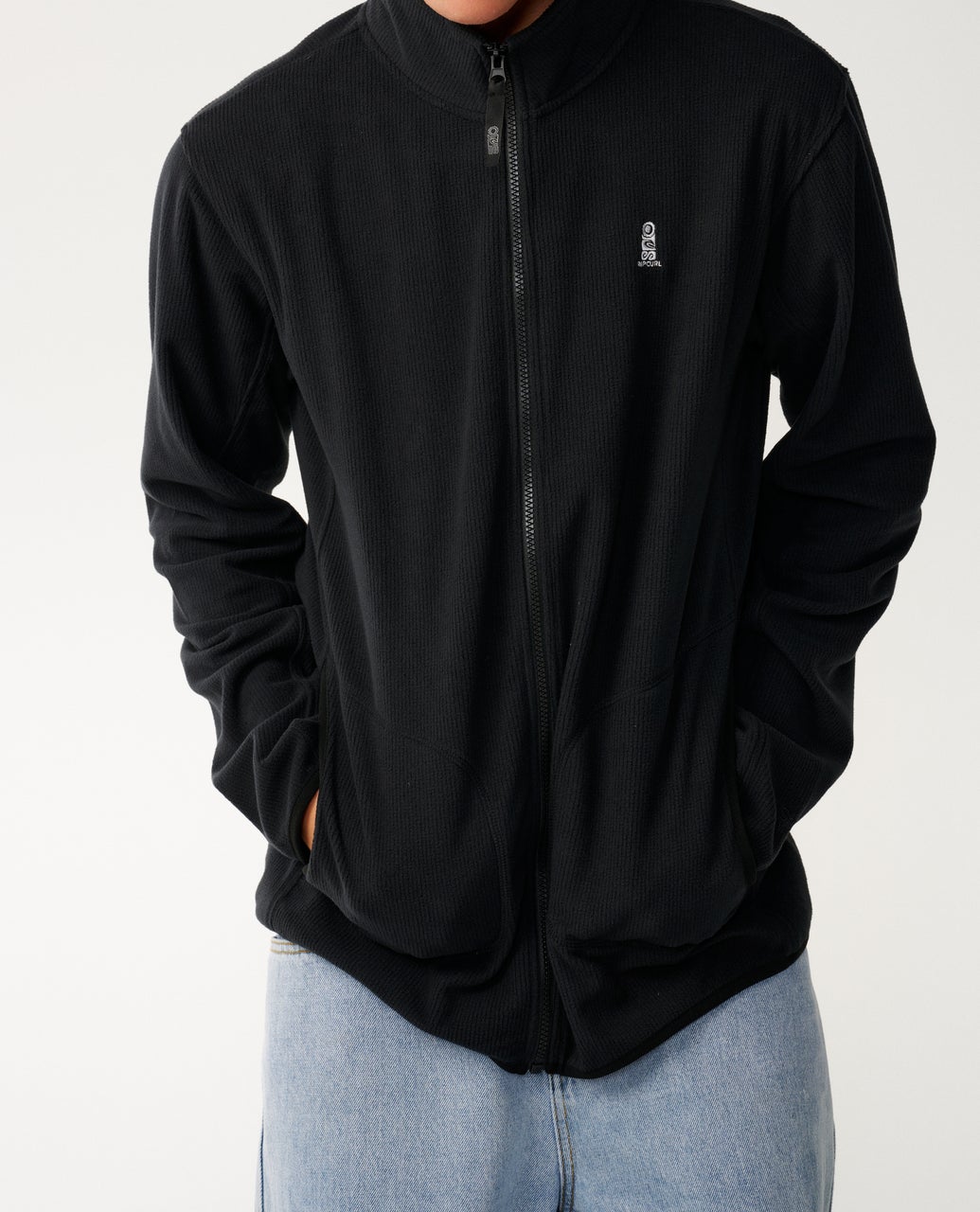 Rip Curl Search Series Polar Felpa con zip (girocollo) Black
