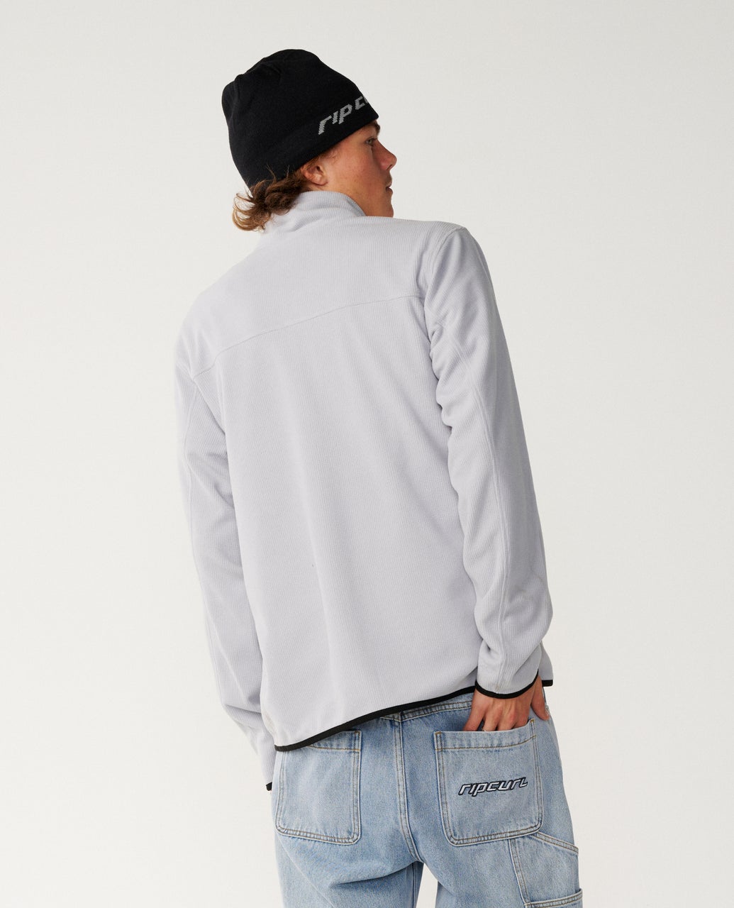 Rip Curl Search Series Polar Felpa con zip (girocollo) Storm Grey
