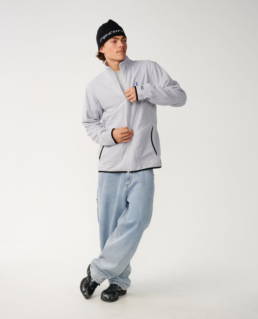 Rip Curl Search Series Polar Felpa con zip (girocollo) Storm Grey