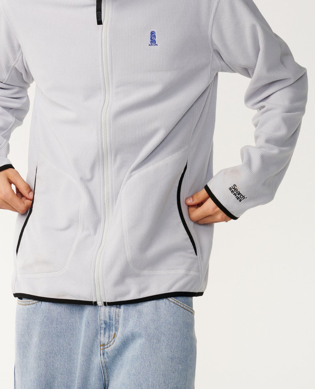 Rip Curl Search Series Polar Felpa con zip (girocollo) Storm Grey