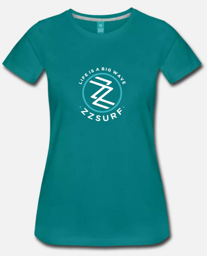 T-SHIRT GREEN WOMAN - ZZSURF