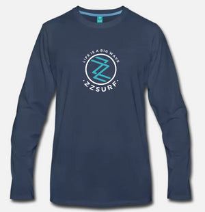 T-SHIRT LONG BLUE - ZZSURF