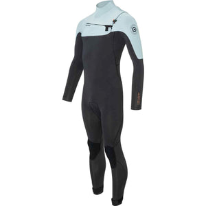 Wizard 4/3 Fullsuit GBS FZ C4 Charcoal / Light grey-blue (front zip)