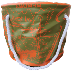 Patlove Changing Bucket Kaki Orange