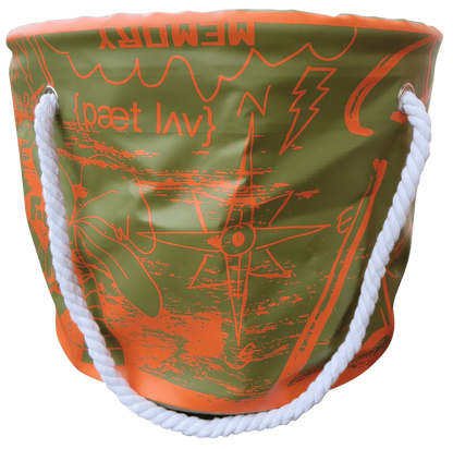 Patlove Changing Bucket Kaki Orange
