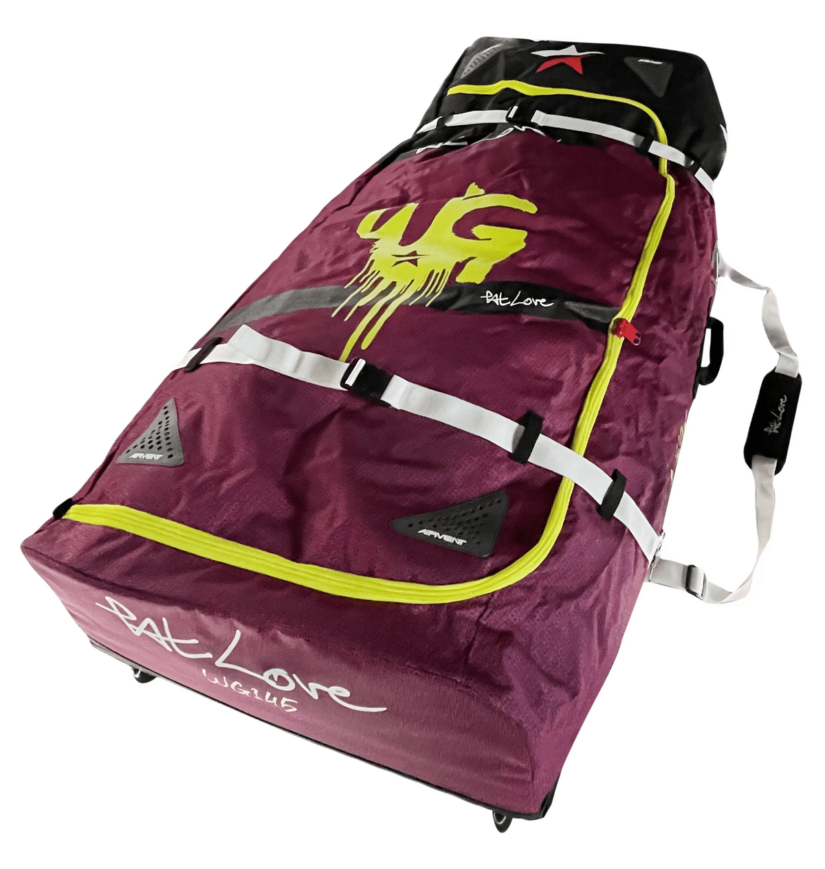 Patlove Foil Travel Bag with Wheels Purple