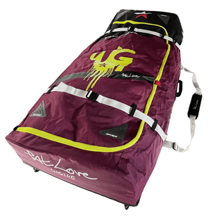 Patlove Foil Travel Bag with Wheels Purple