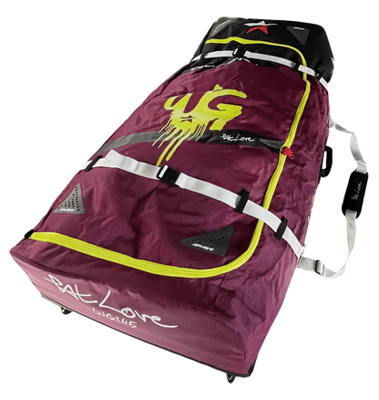 Patlove Foil Travel Bag with Wheels Purple
