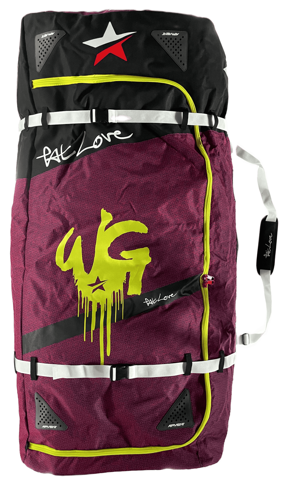 Patlove Foil Travel Bag with Wheels Purple