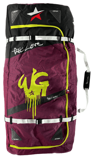 Patlove Foil Travel Bag with Wheels Purple