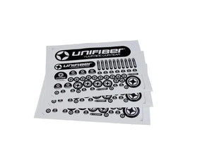 Foglio di adesivi Unifiber Nero