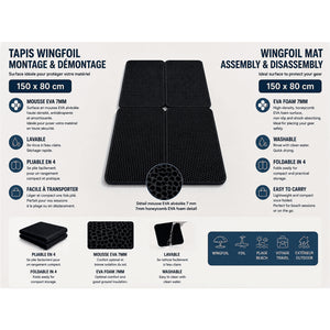 Wing Mat 150 x 80 cm (3 pz) – Tappetino in EVA per preparare wing e tavole