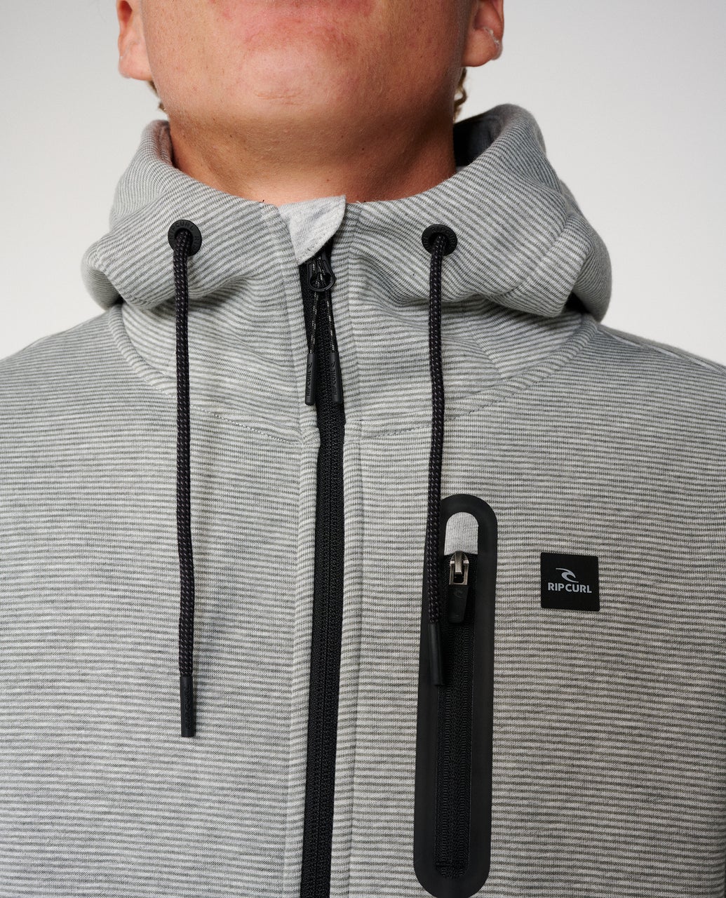 Rip Curl Departed Anti Series Felpa con zip Grey