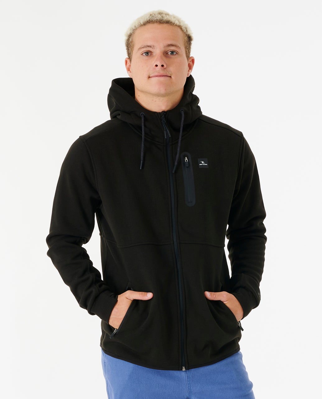 Rip Curl Departed Anti Series Felpa con zip Black