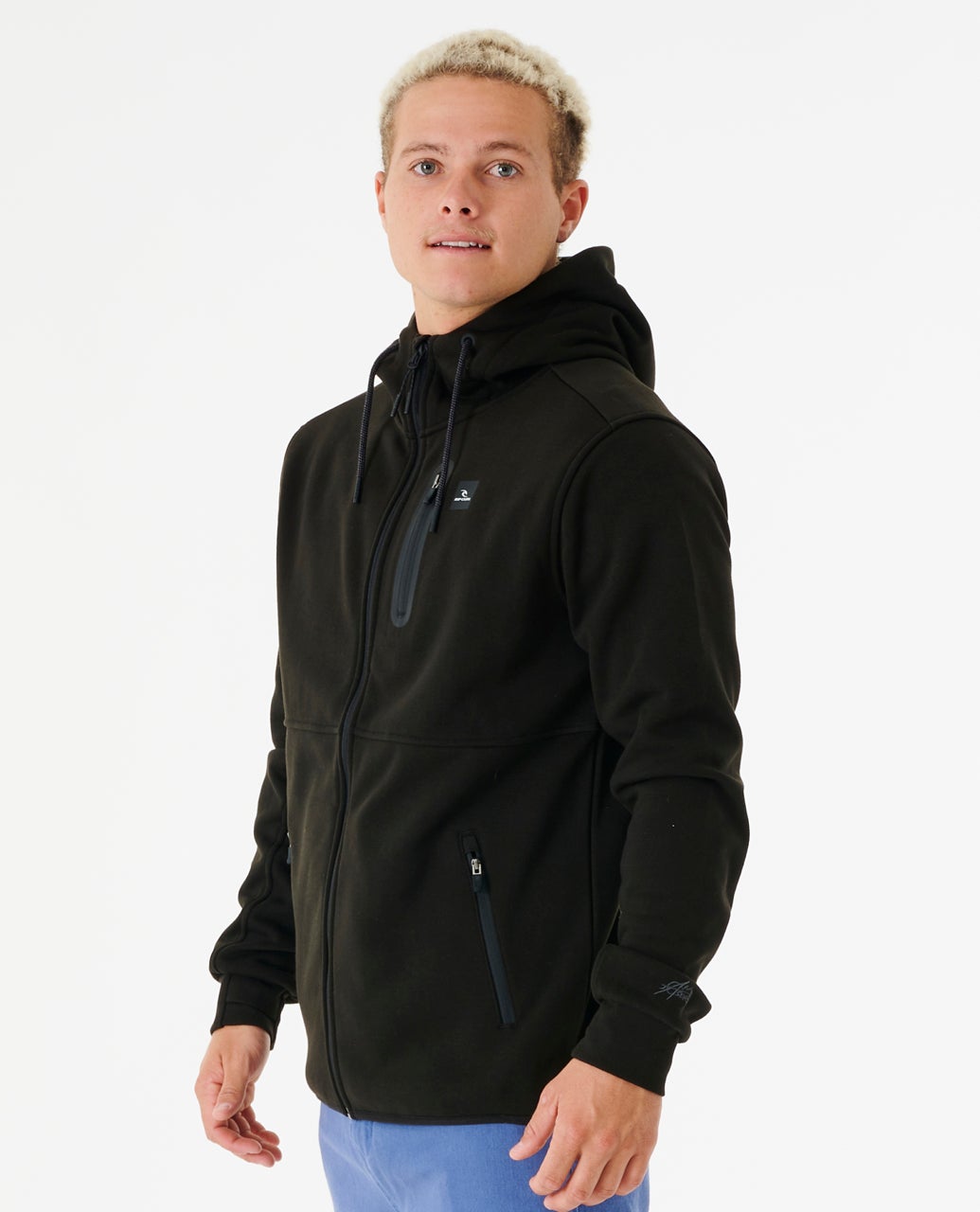 Rip Curl Departed Anti Series Felpa con zip Black