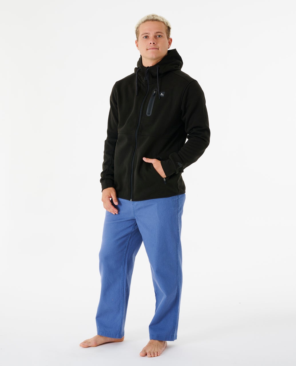 Rip Curl Departed Anti Series Felpa con zip Black