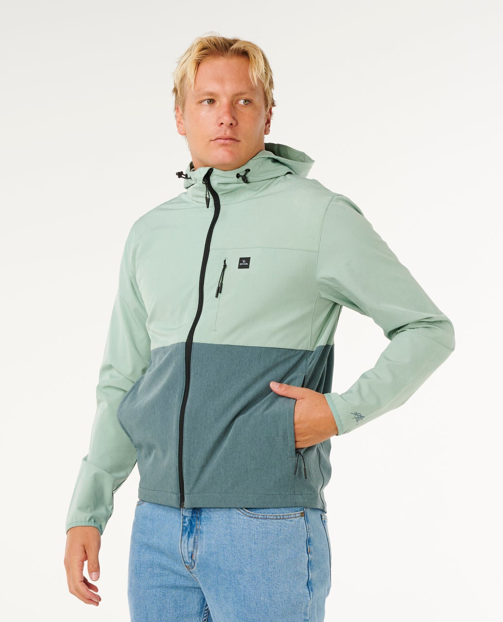 Rip Curl Anti Series Elite Giacca con zip Aloe