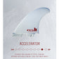 FCS II Accelerator Performance Core Thruster Fins - White Edition