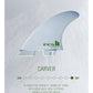 FCS II Carver Performance Core Thruster Fins - White Edition